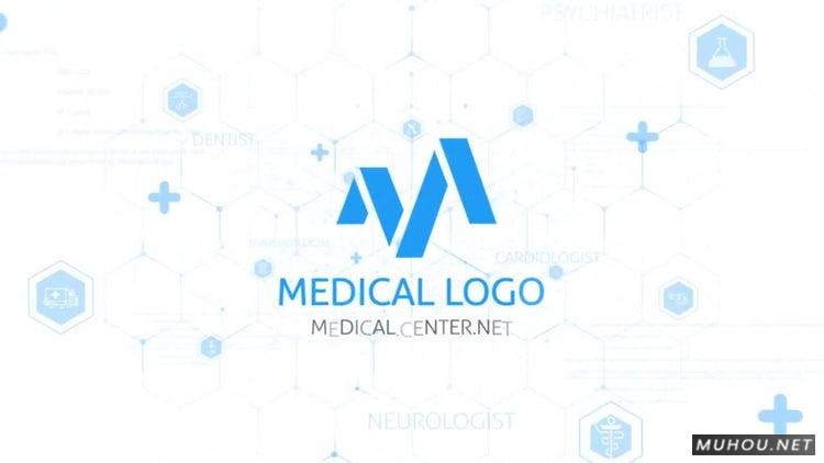 AE模板|干净的医院医疗标志logo显示视频模板#Medical Logo Reveal