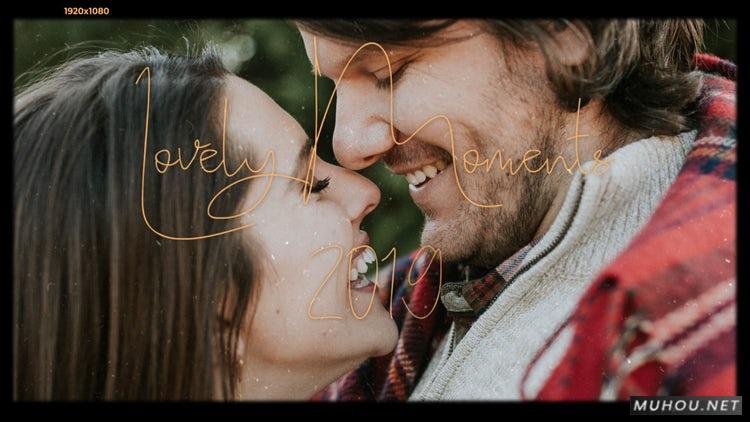AE模板|可爱的时刻爱情故事相册视频模板#Lovely Moments