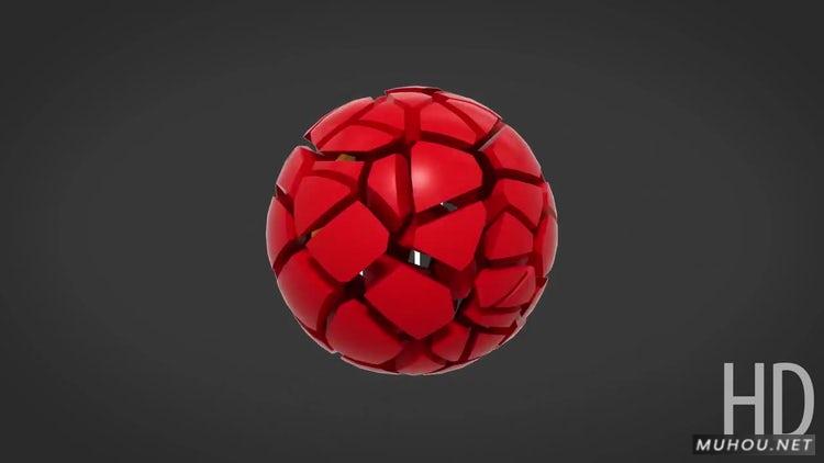 AE模板|3D球倒计时标志动画球体视频模板#3D Ball Countdown Logo