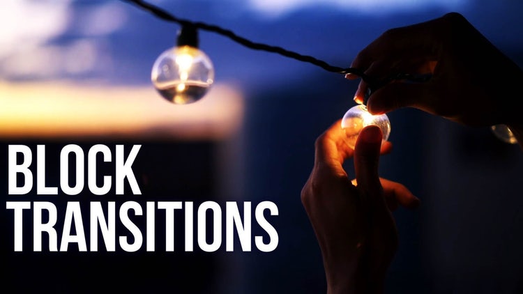 AE模板|11个转场过渡效果视频预设模板#Block Transitions