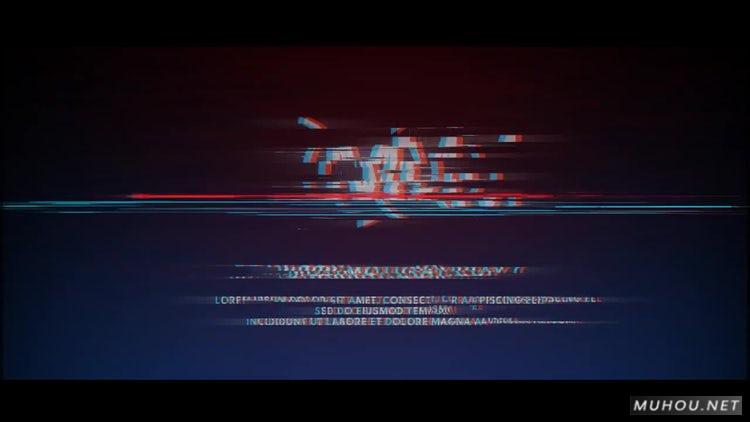 AE模板|技术故障标志V2视频素材模板#Tech Glitch Logo V2