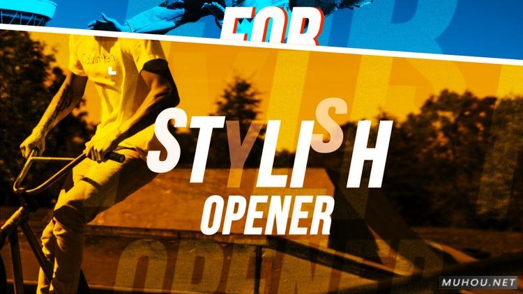 AE模板|时尚嘻哈片头动态视频包装模板#Stylish Hip Hop Opener