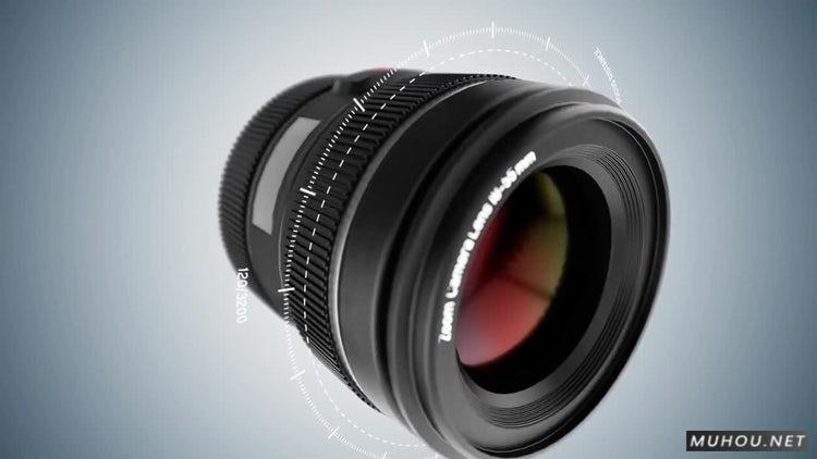 AE模板|照片镜头三维旋转logo标志视频模板#Photo Lens Logo