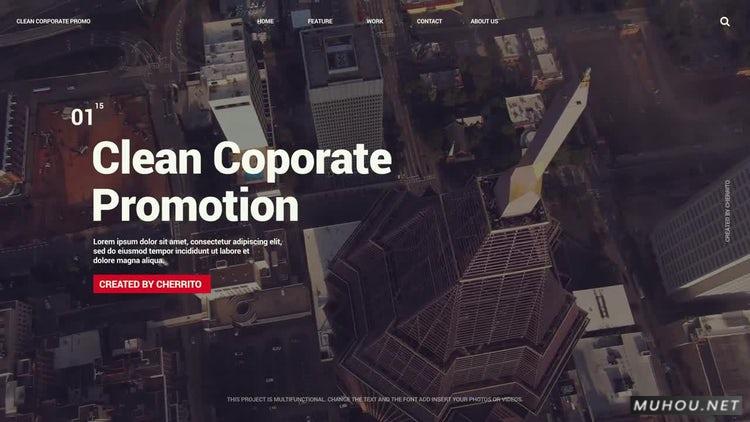 AE模板|简单现代企业宣传视频包装模板#Clean Corporate Promo