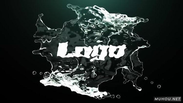 AE模板|淡水波纹logo标识视频模板下载#Fresh Water Logo