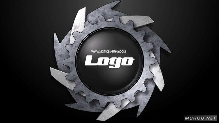 AE模板|齿轮标识金属机械logo视频模板#Gears Logo插图