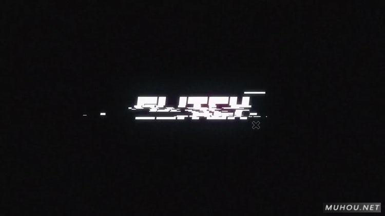 故障动态LOGO标志#Glitch Dynamic LogoAE视频模板