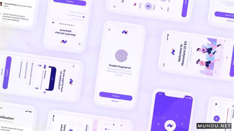 AE模板|应用程序模拟促销手机动画设计视频模板#App Mock-up Promo