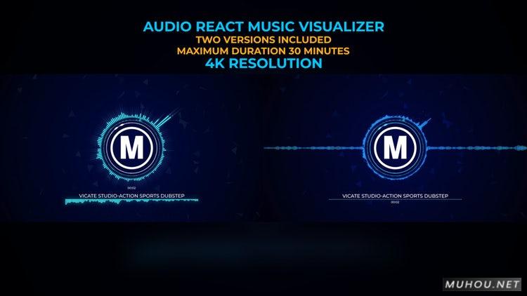 AE模板|音频反应均衡器可视化器频谱4K模板#Audio React Music Visualizer