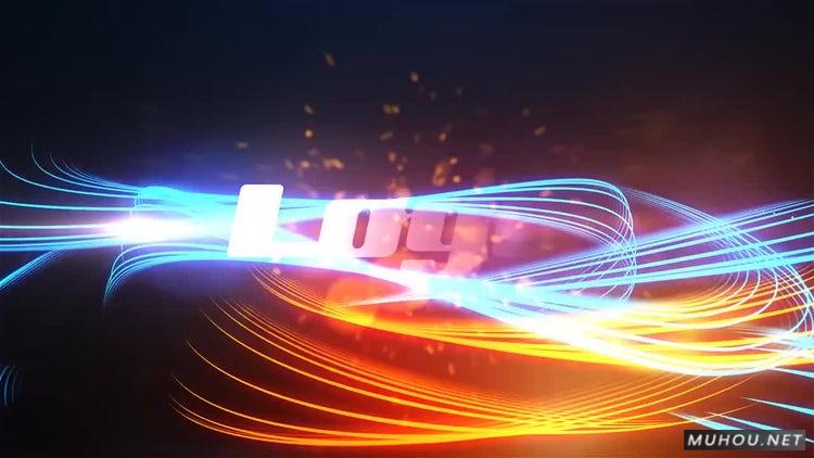 绚丽彩色线条LOGO标志Color Lines Logo视频AE模板