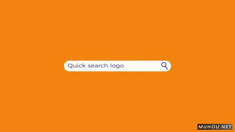 AE模板|快速搜索栏logoLOGO标志4K视频模板#Quick Search Logo