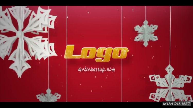 AE模板|圣诞节标志logo节日片头视频模板#Christmas Logo