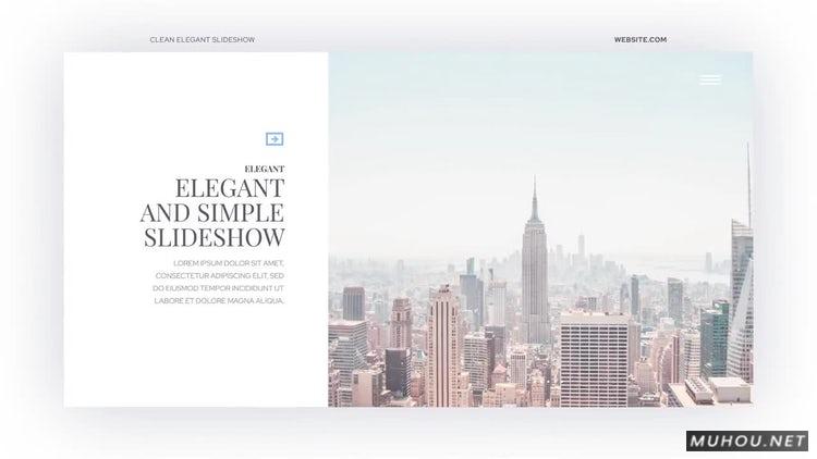 AE模板|干净优雅的照片展示视频模板#Clean Elegant Slideshow