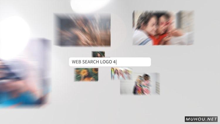 网络搜索LOGO标志Logo汇聚标志视频AE模板
