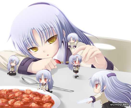 【美术插画】acg绘画：天使的心跳，立华奏插图