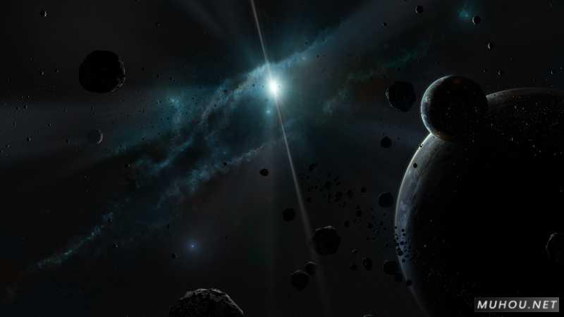 【美术插画】太空，星球，陨石插图2