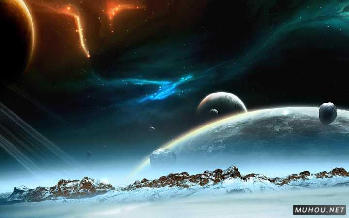 【美术插画】太空，星球，想象插图3