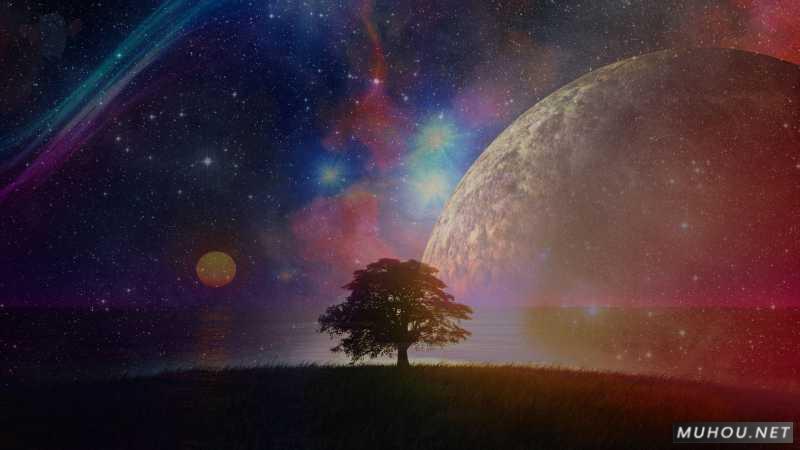 【美术插画】太空，星球，想象插图1