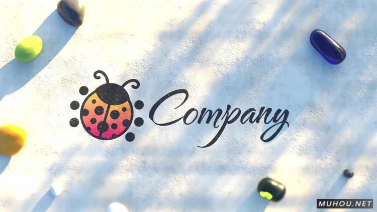 岩石雪崩彩色宝石Logo标志AE视频模板