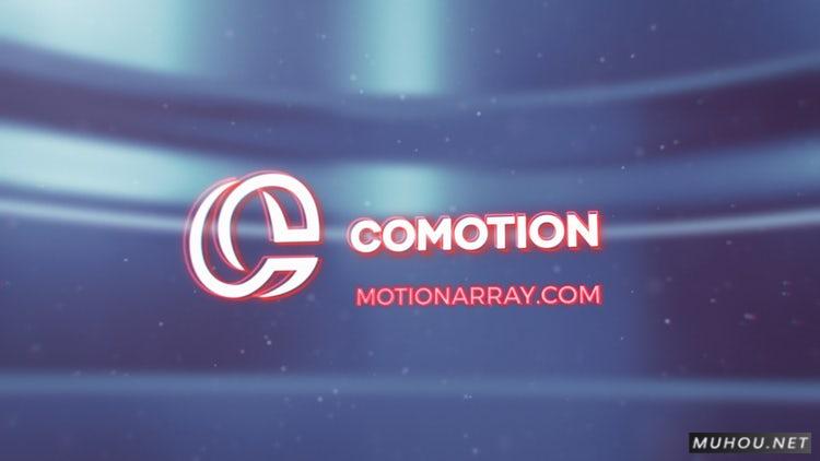 优雅闪亮的标志Logo发光AE视频模板