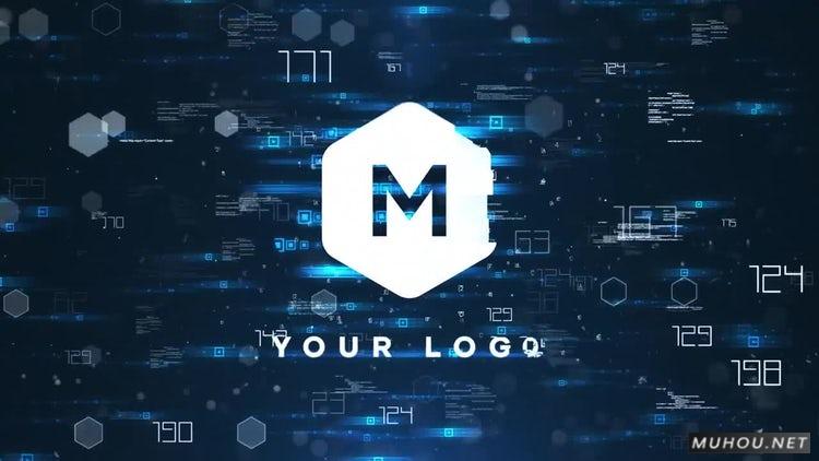 21世纪科技标志展示 Tech Logo RevealAE视频模板
