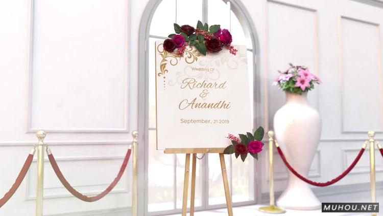 AE模板|婚礼欢迎标志欢迎签到板片头模板#Wedding Welcome Sign V2插图