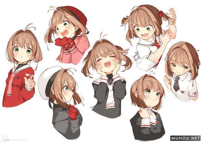 【美术插画】acg绘画：魔卡少女樱插图2