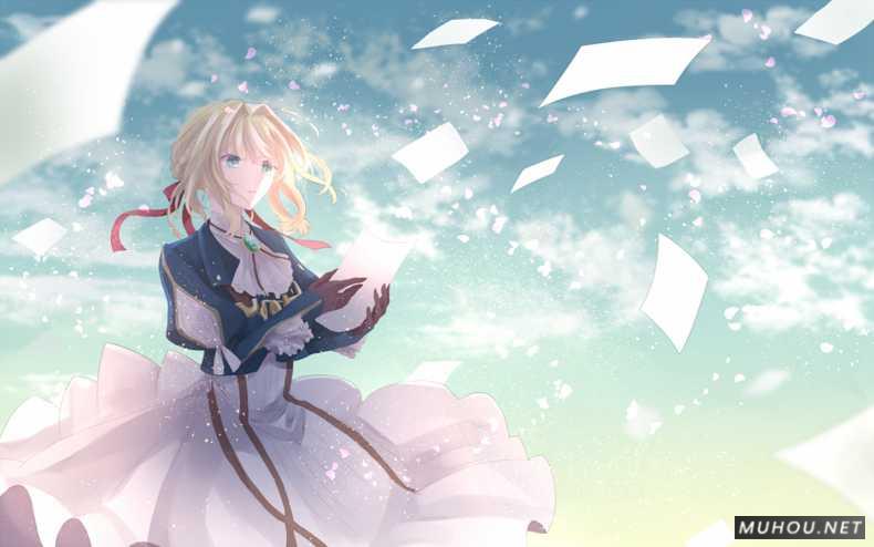 【美术插画】acg绘画：紫罗兰永恒花园插图2