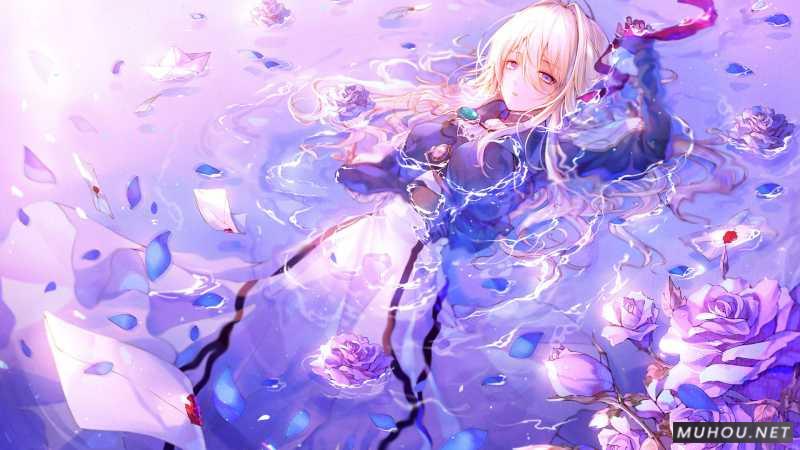 【美术插画】acg绘画：紫罗兰永恒花园插图4