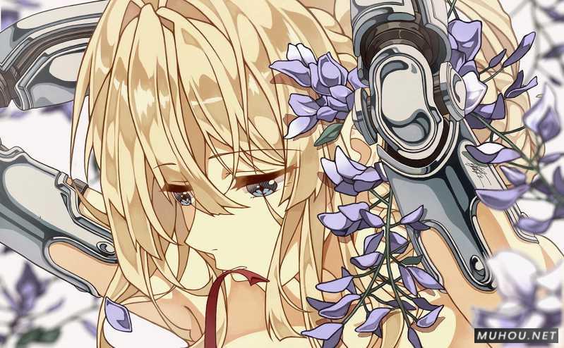 【美术插画】acg绘画：紫罗兰永恒花园插图7