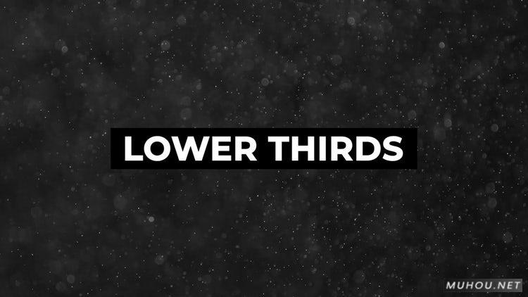 PR模板|12套简单的字幕条包装文字PR素材模板免费下载#12 Lower Thirds