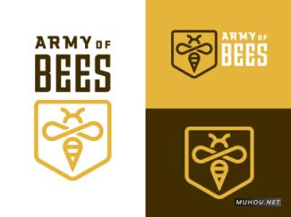 【标志设计】国外LOGO欣赏之动物系列---小蜜蜂[18P]