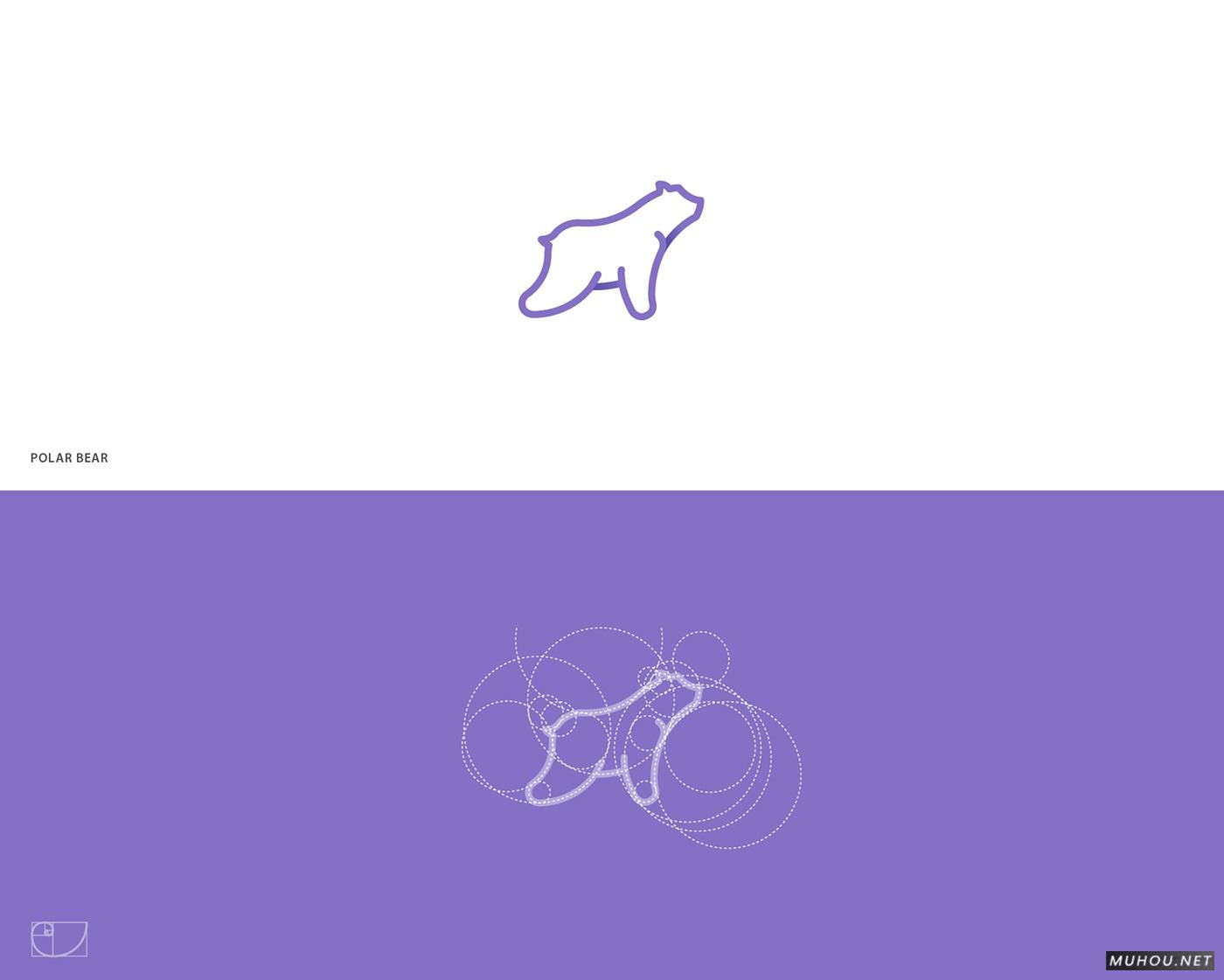 【标志设计】规矩中的动物图形LOGO演化设计 [10P]