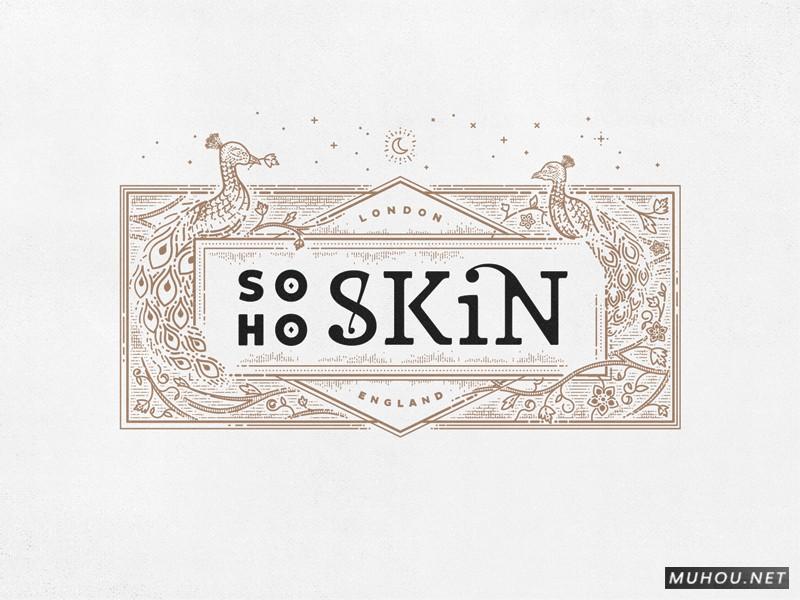 【标志设计】SOHO SKIN伦敦皮肤护理公司标志设计 [11P]