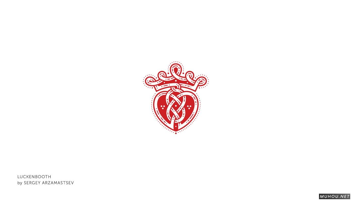 【标志设计】情人节爱情GIF动态LOGO设计 [31P]