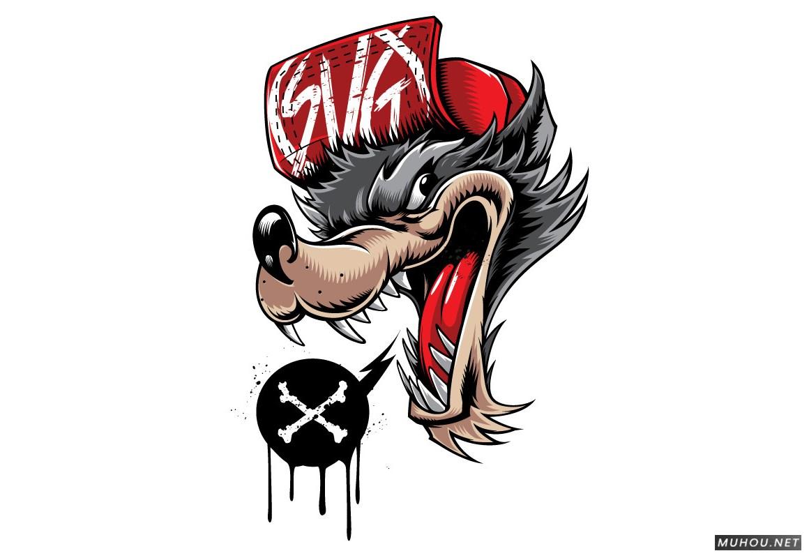 【标志设计】美国Dayne Henry Jr插画版动物头像LOGO设计 [41P]