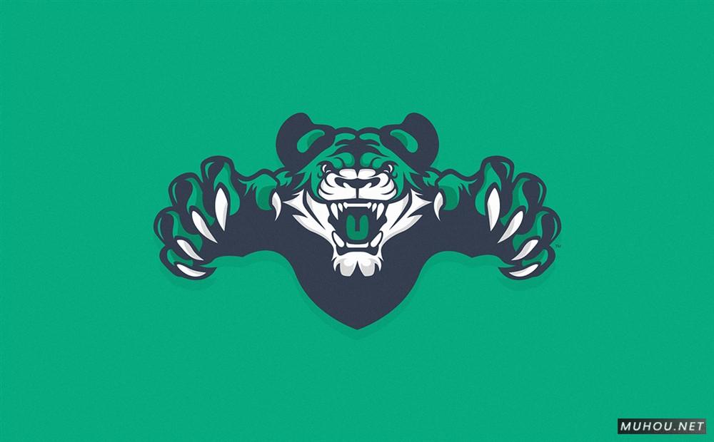 【标志设计】TRAVIS粗犷笔触动物体育LOGO设计 [13P]