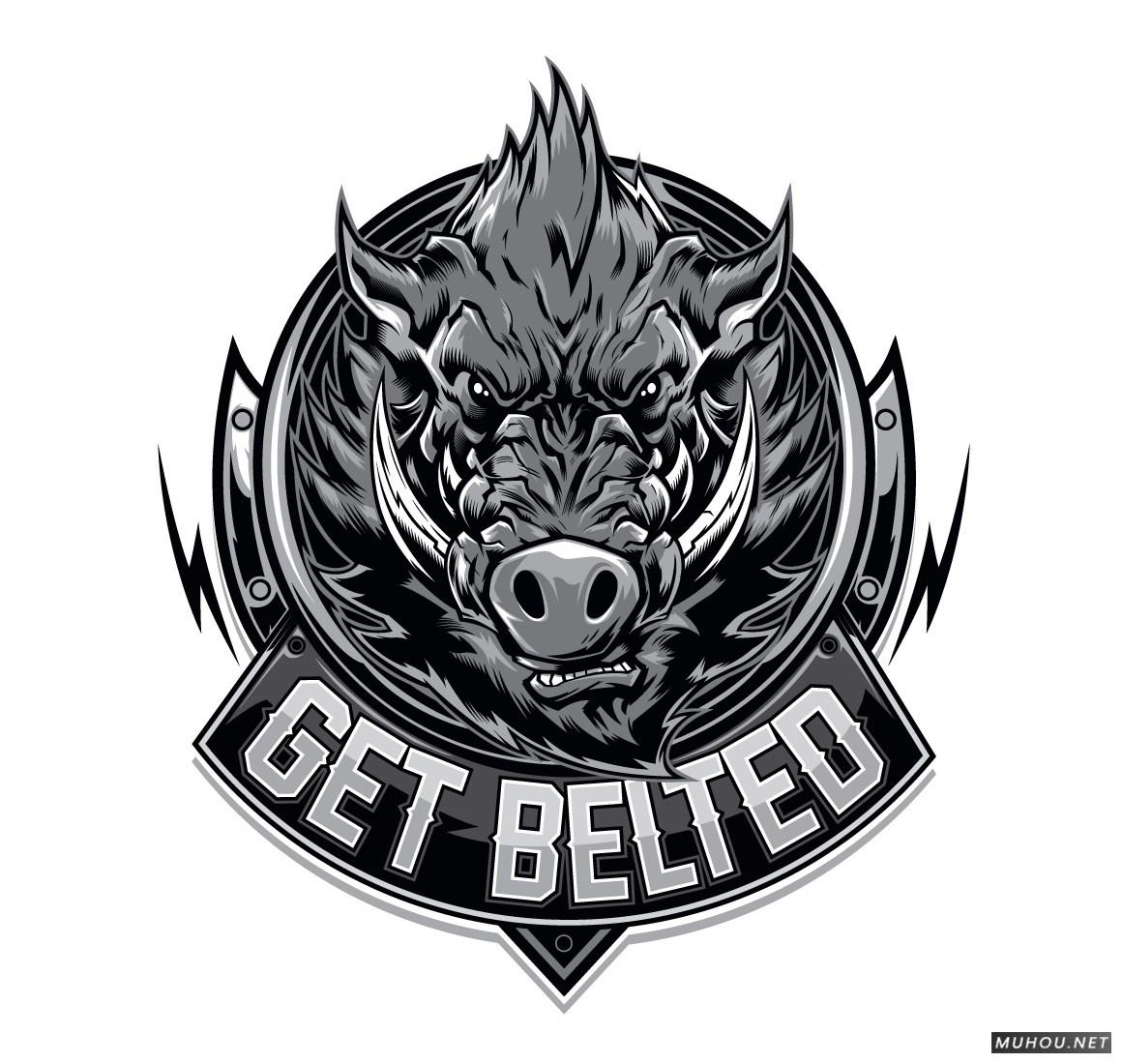 【标志设计】美国Dayne Henry Jr插画版动物头像LOGO设计 [41P]