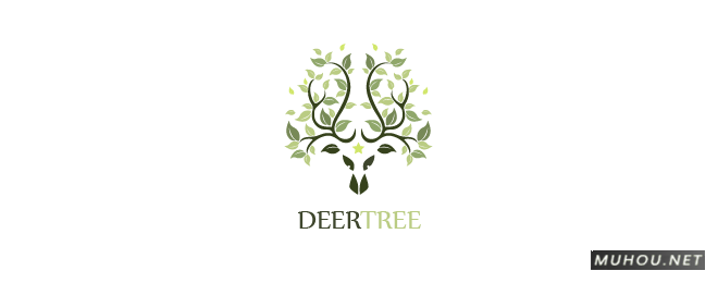 【标志设计】40个创意树木Logo设计灵感