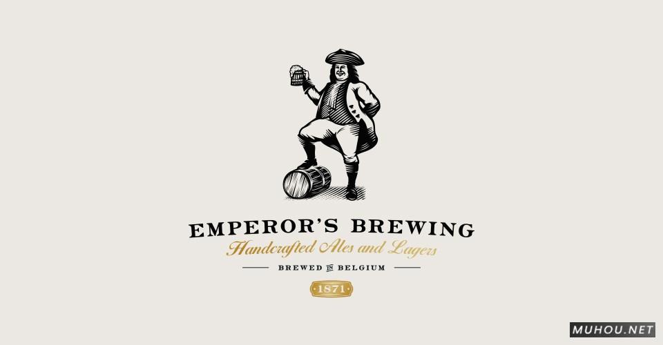 【标志设计】Milos Milovanovic`s欧式人物插画式LOGO设计 [14P]