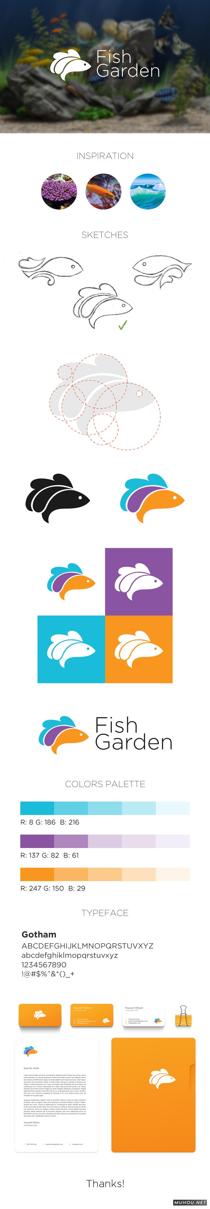 【标志设计】FISH GARDEN LOGO