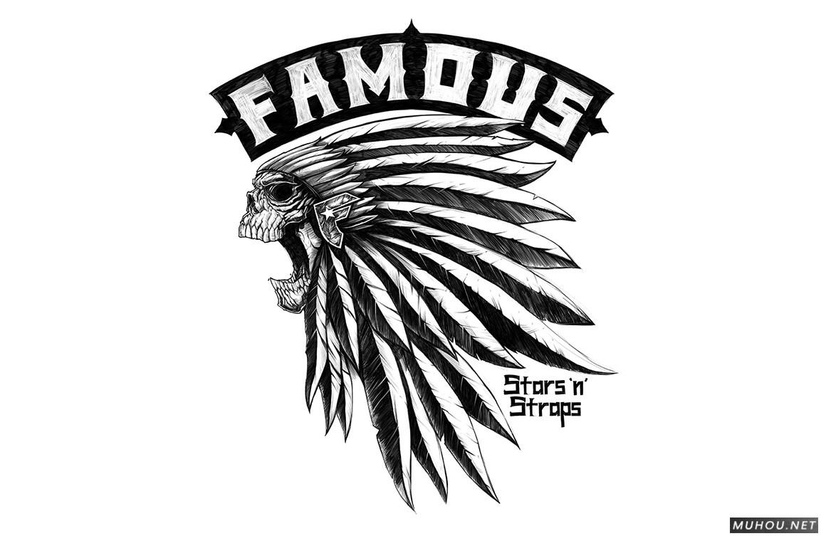 【标志设计】美国Dayne Henry Jr插画版动物头像LOGO设计 [41P]