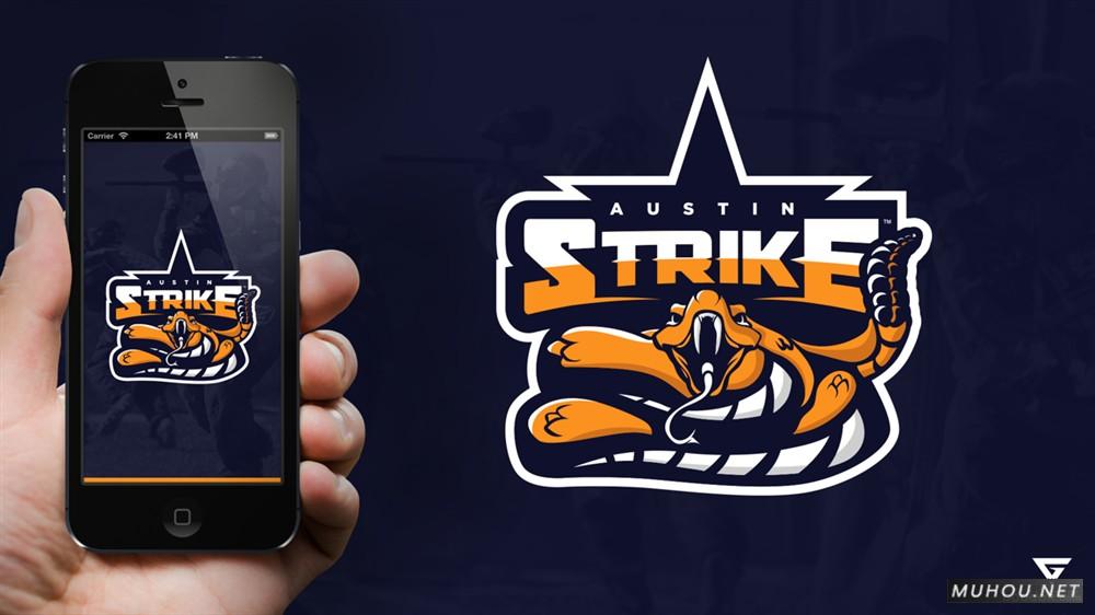 【标志设计】TRAVIS粗犷笔触动物体育LOGO设计 [13P]