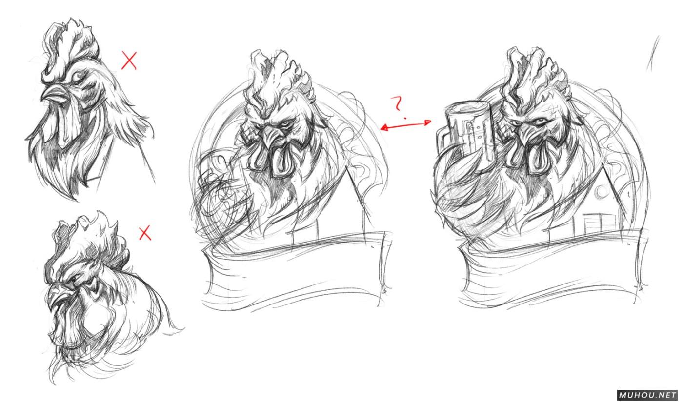 【标志设计】美国Dayne Henry Jr插画版动物头像LOGO设计 [41P]