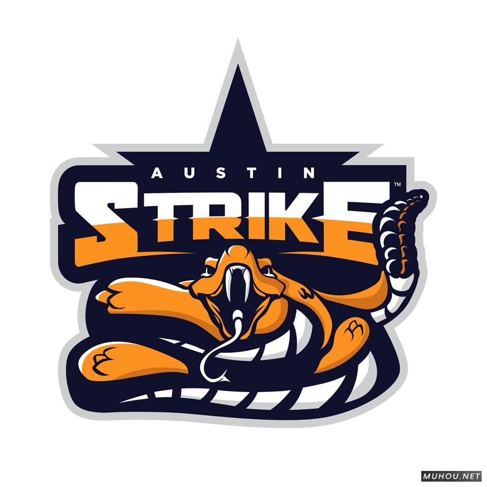 【标志设计】TRAVIS粗犷笔触动物体育LOGO设计 [13P]