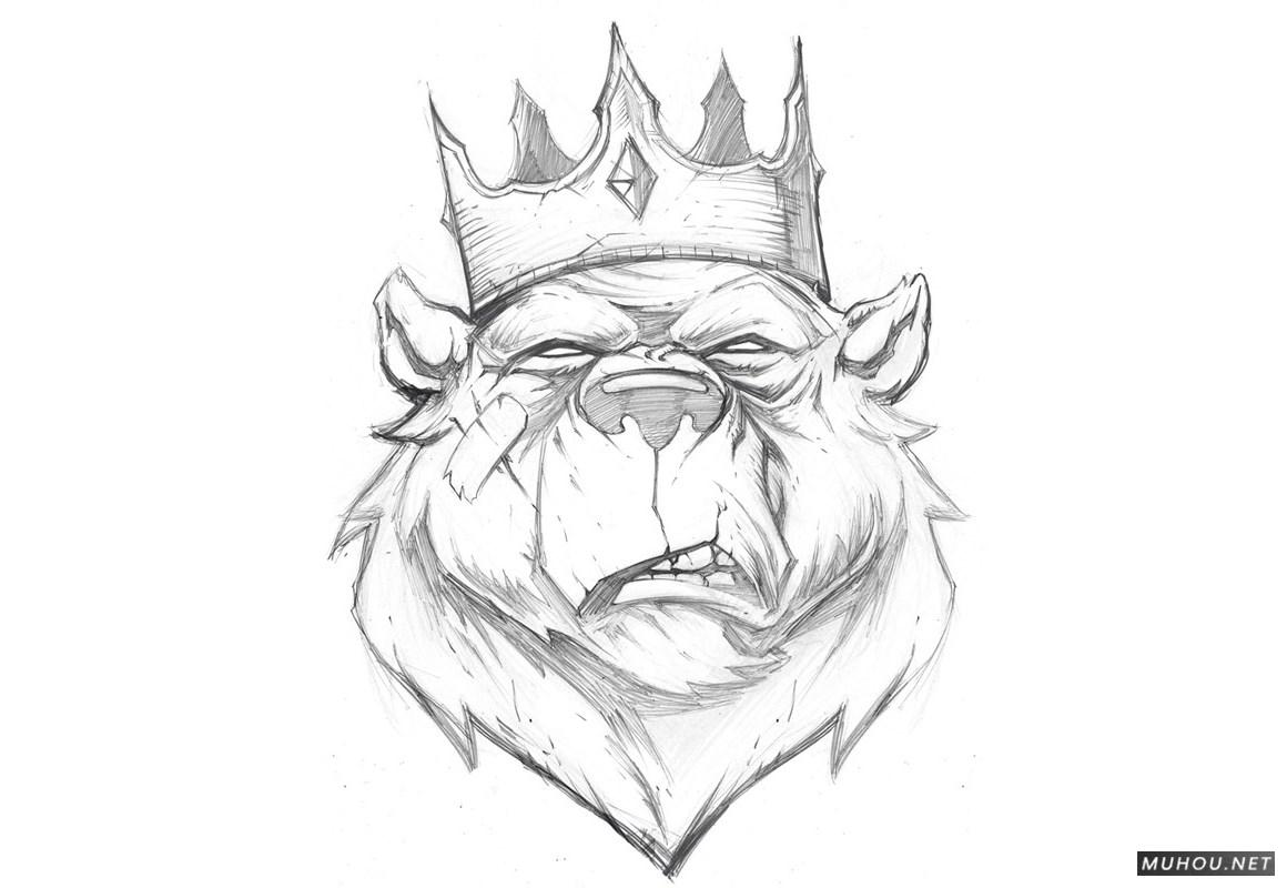 【标志设计】美国Dayne Henry Jr插画版动物头像LOGO设计 [41P]