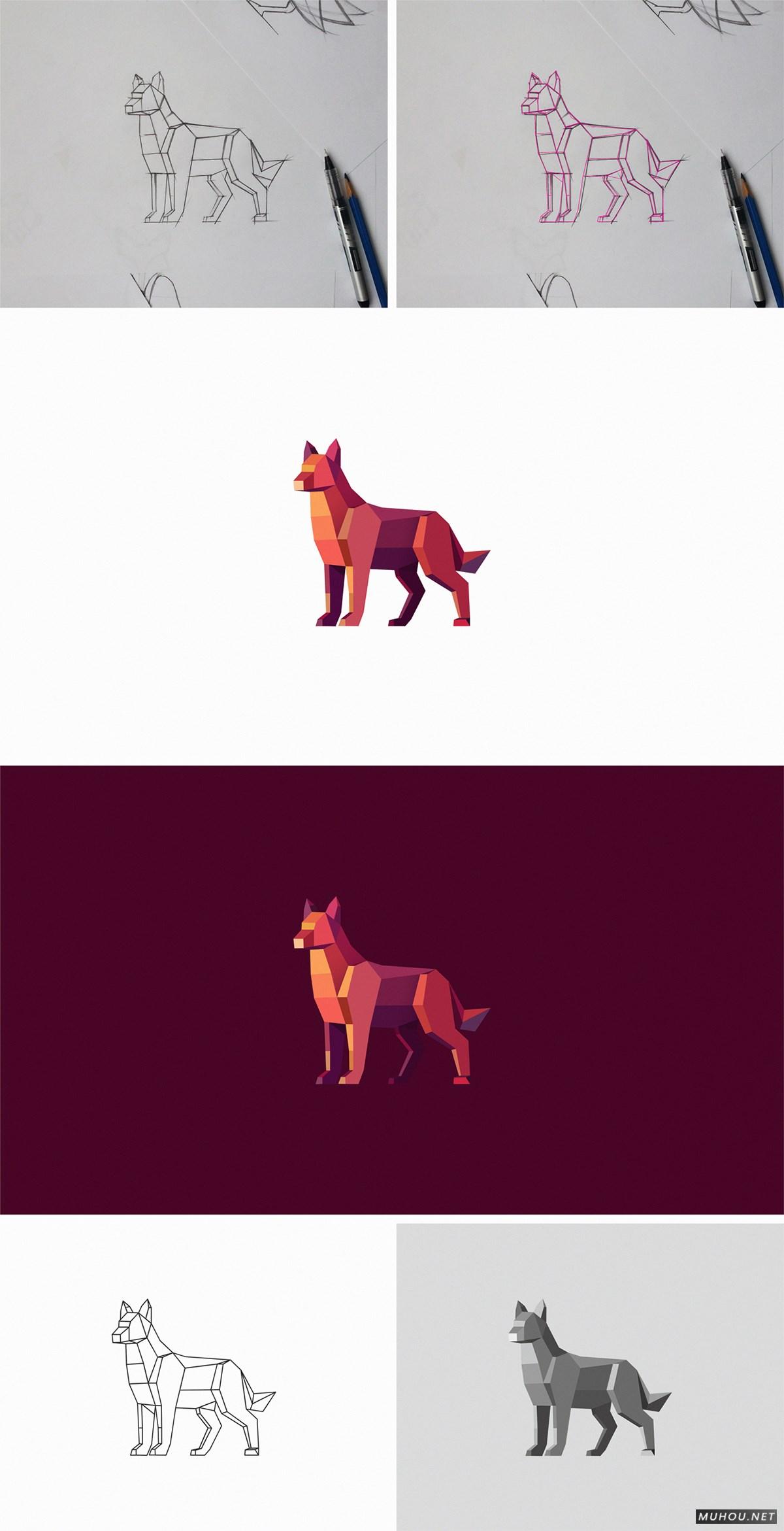 【标志设计】以色列Yuri Kartashev彩色几何动物图形LOGO设计 [70P] 2/2