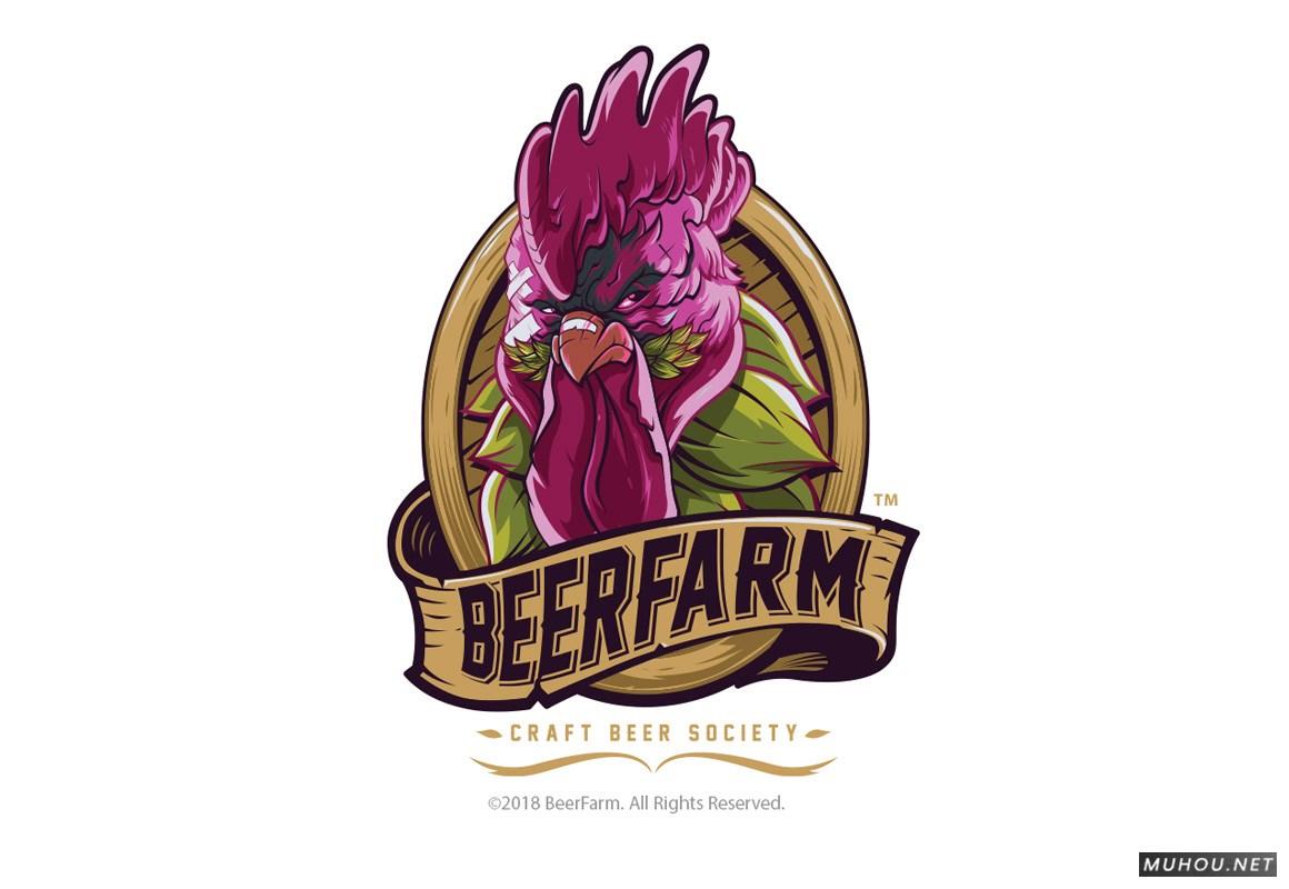 【标志设计】美国Dayne Henry Jr插画版动物头像LOGO设计 [41P]