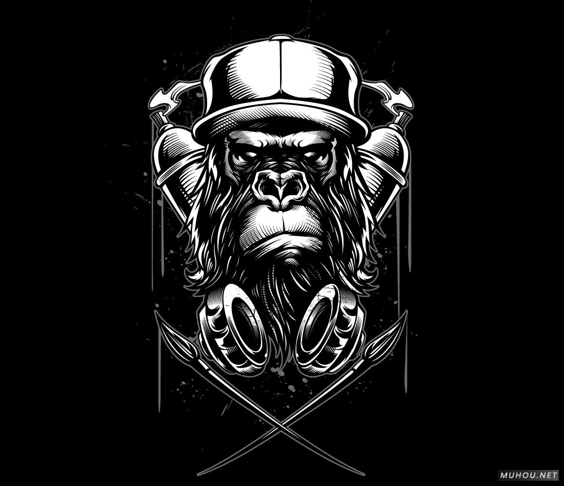 【标志设计】美国Dayne Henry Jr插画版动物头像LOGO设计 [41P]