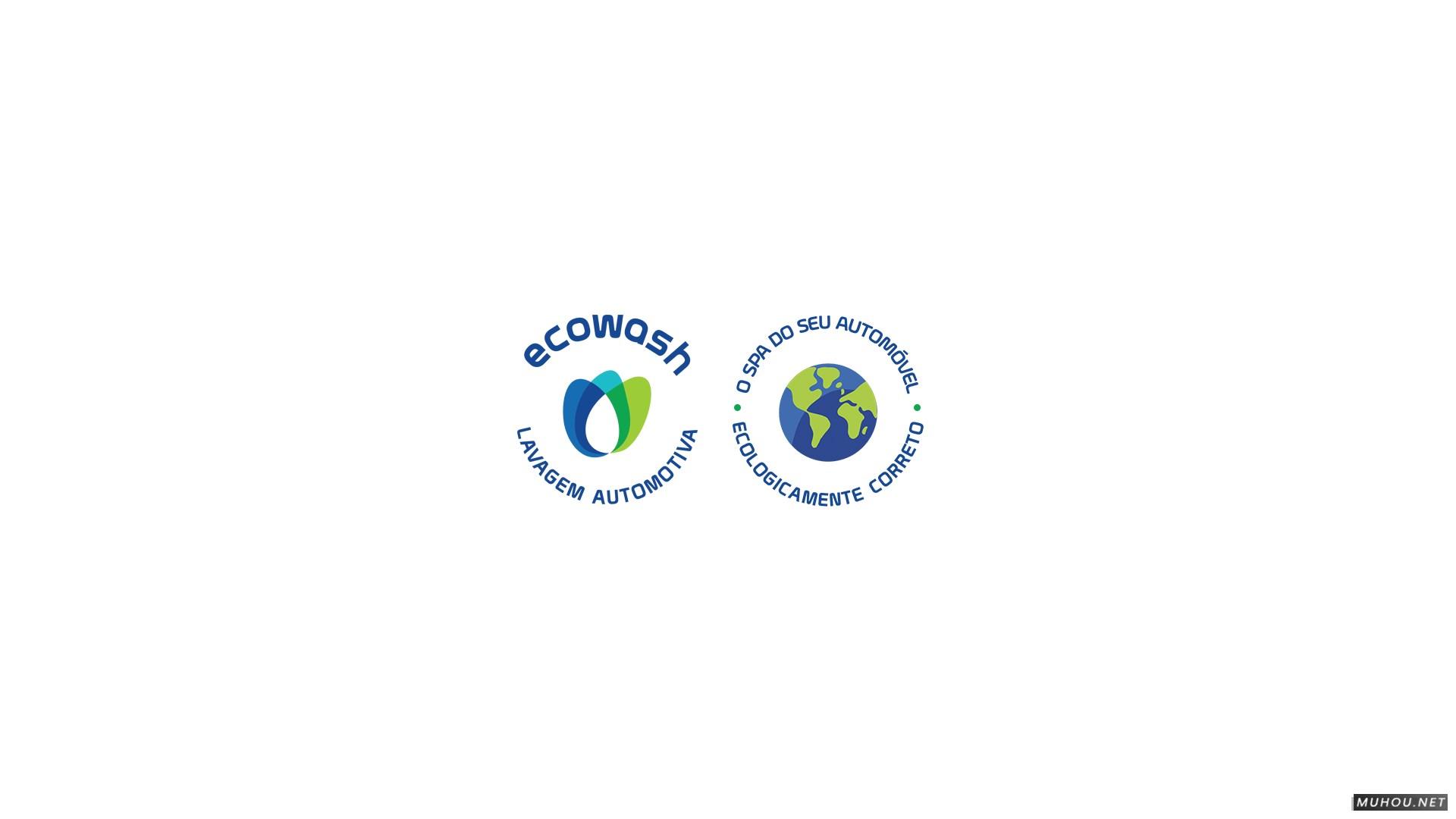 【标志设计】ECOWASH汽车行业LOGO设计 [20P]